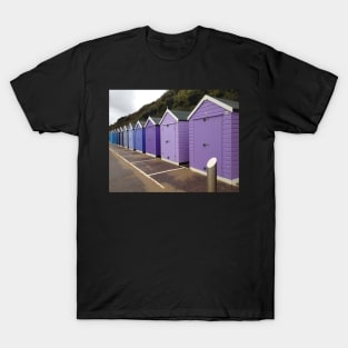 Purple and Blue Beach Huts T-Shirt